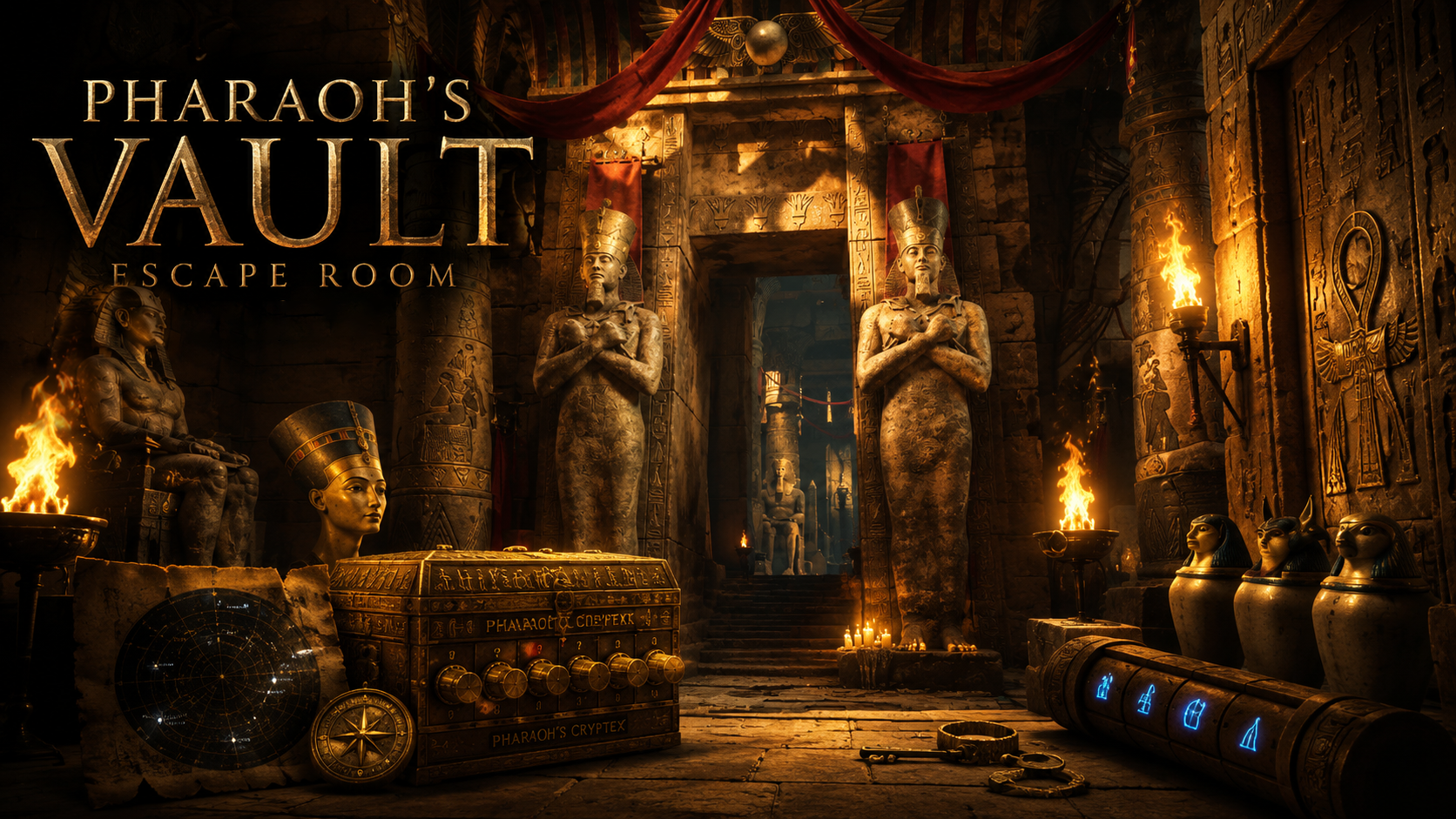 Pharaoh's Vault Escape Room